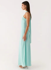 Eternelle Square Neck Maxi Dress - Teal