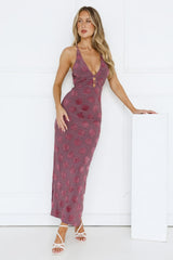 Summer Rain Maxi Dress Purple