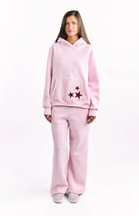 Pink Burgundy Star Hoodie