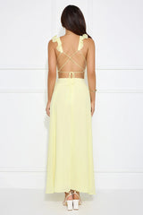 Light Embrace Maxi Dress Yellow