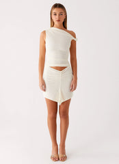 Alina Mini Dress - Ivory