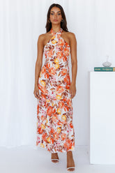 Love Loop Midi Dress Orange