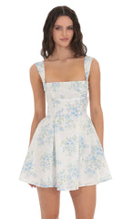 Magnolia Dreams Floral Eyelet Fit & Flare Dress