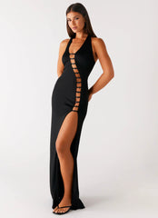 Midnight Dreams Maxi Dress - Black