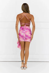 Don'T You Wish Mesh Mini Dress Purple